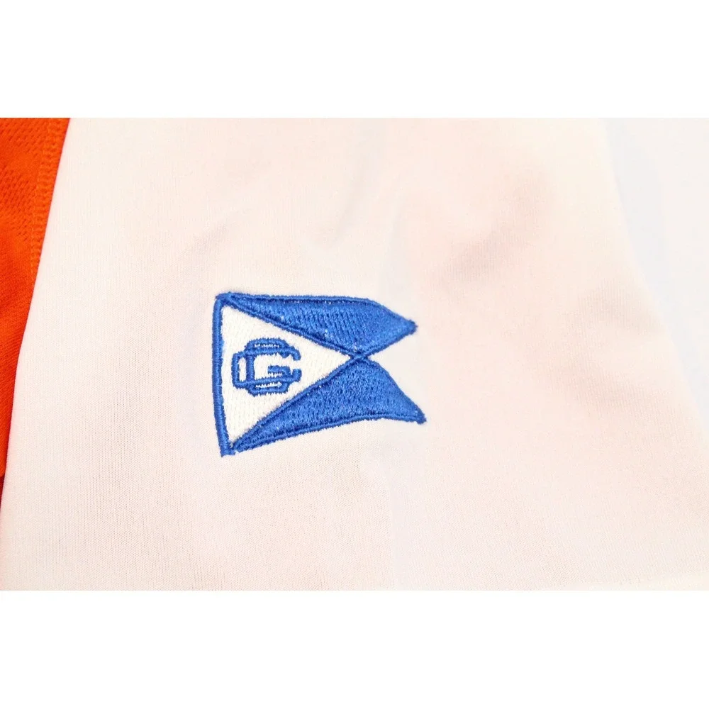 Adidas CGA Coast Guard Academy Climalite Polo Shirt Mens Medium Orange White